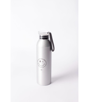 Botella Alu Um Plateado
