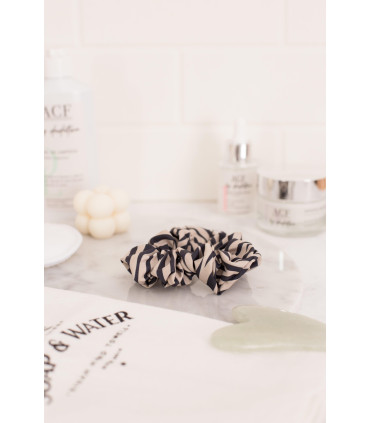 Scrunchie Tokio - Cebra Beige