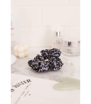 Scrunchie Tokio - Flores Negras