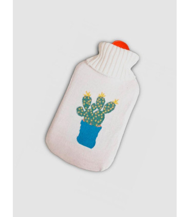 Bolsa Agua Caliente Cactus Blanca