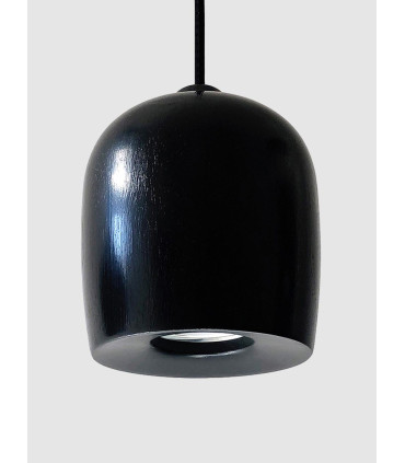 Lámpara Zabira Negra Techo 12cm Diámetro