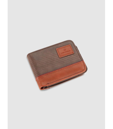 Billetera Marron C/borde Color Suela Unicross