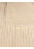 Manta Stripe Natural Polar Con Corderito 130x160