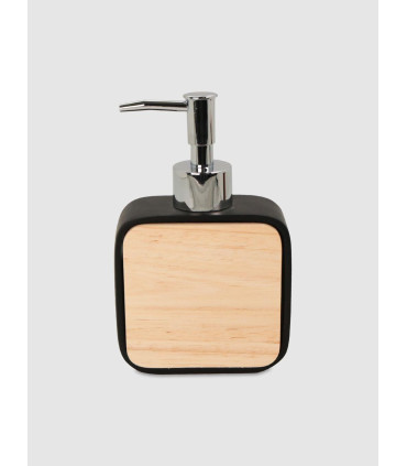 Dispenser Jabon Liquido Wood Negro