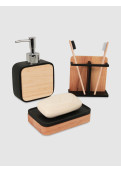 Dispenser Jabon Liquido Wood Negro
