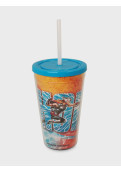 Vaso Acrílico Thor 450ml Tapa Y Sorbete