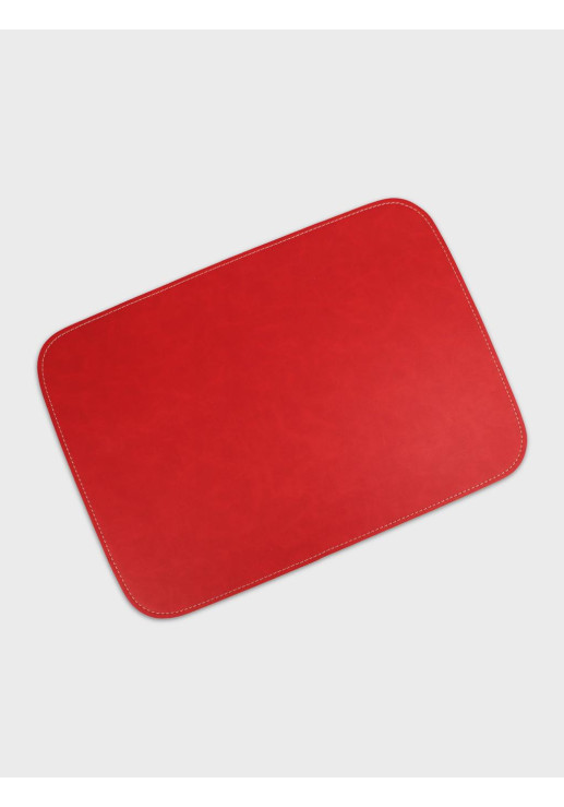 Individual Ecocuero Reversible Rojo/negro