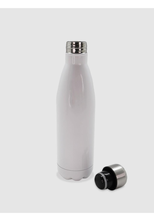Botella Térmica Blanca Acero 500ml