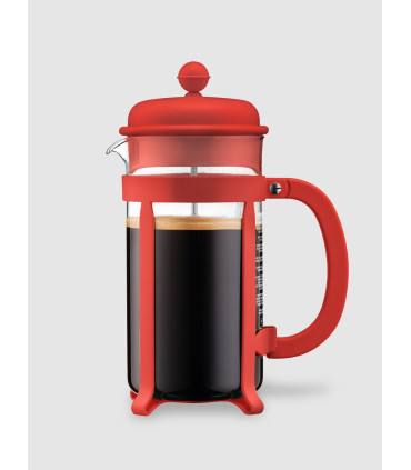 Cafetera Java Marca Bodum Roja 1000ml