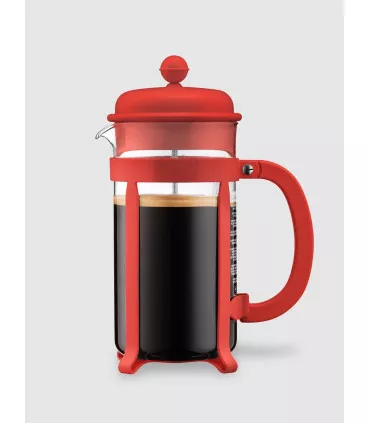 Cafetera Java Marca Bodum Roja 1000ml