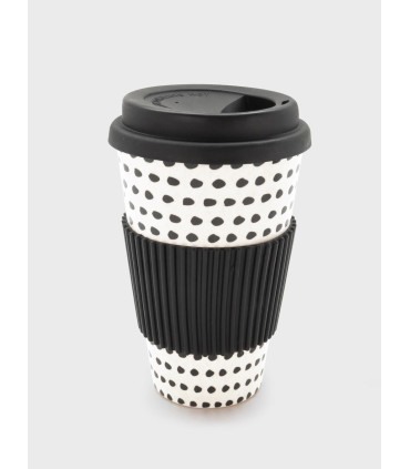 Coffee Cup Dots Bamboo