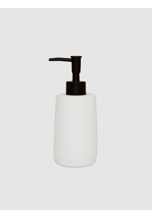 Dispenser Jabón Líquido Blanco Stone 18x7cm