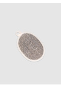 Esponja Exfoliante Oval Plana Gris