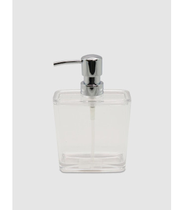Dispenser Jabón Líquido Clear 400ml Rectangular