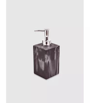 Dispenser Jabón Líquido Carrara Negro Quadri 17,5x7cm