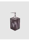 Dispenser Jabón Líquido Carrara Negro Quadri 17,5x7cm