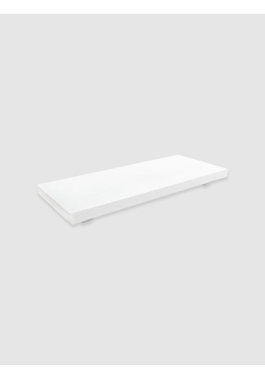 Bandeja Solid White Con Pie