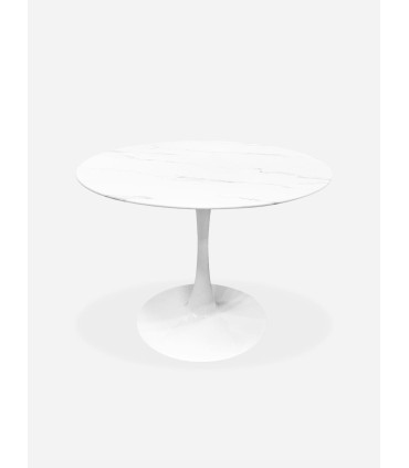 Mesa Tulip Carrara 100cm