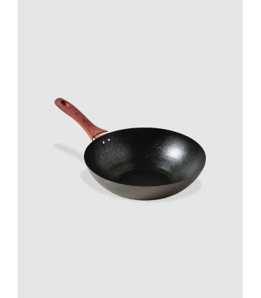 Wok Negro 27cm Mango Sili