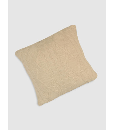 Funda Tejida Crudo Montiela Almohadon 50 X 50 Cm