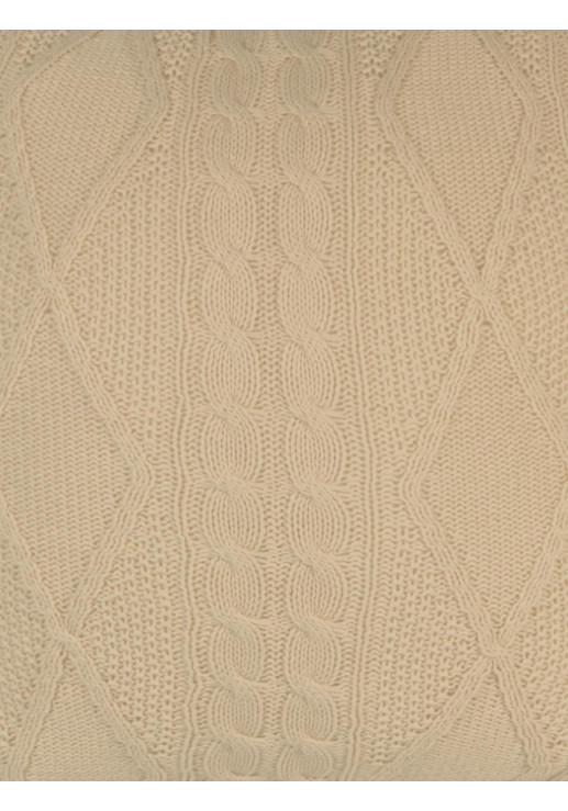 Funda Tejida Crudo Montiela Almohadon 50 X 50 Cm