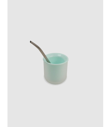 Mate Verde Pvc Con Extractor Y Bombilla