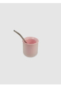 Mate Rosa Pvc Con Extractor Y Bombilla