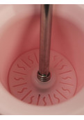 Mate Rosa Pvc Con Extractor Y Bombilla