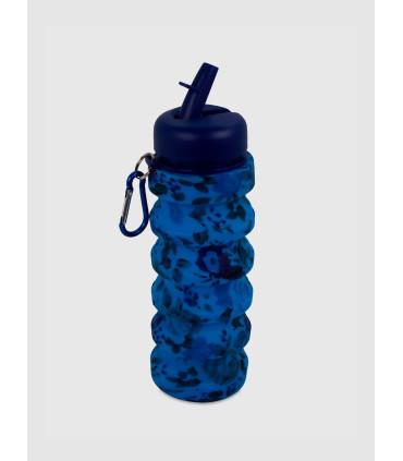 Botella Plegable Azul Picture Silicona 500ml