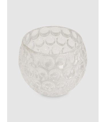 Porta Velas Vidrio Gotas Alto