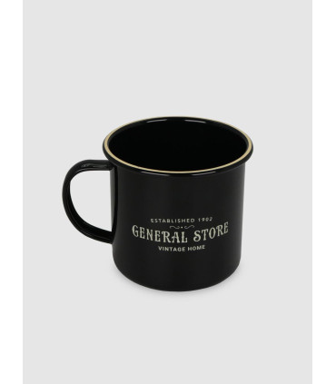 Mug Metal Enlozado Black 350ml