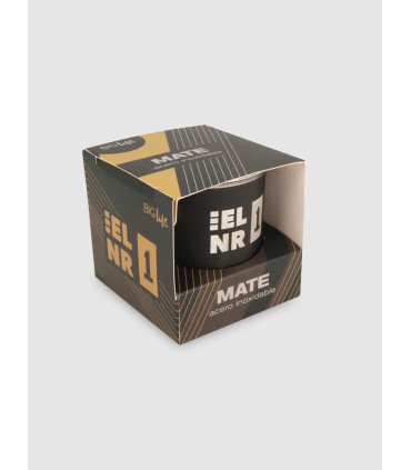 Mate Negro Acero Nro 1