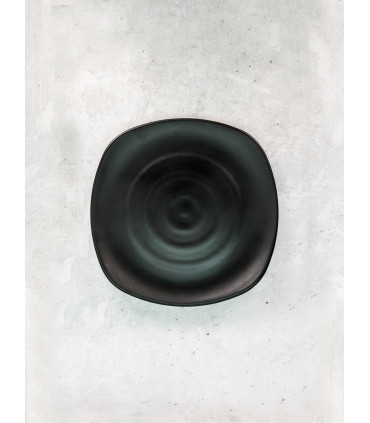 Plato Fuji Cuadrado Espiral 27cm