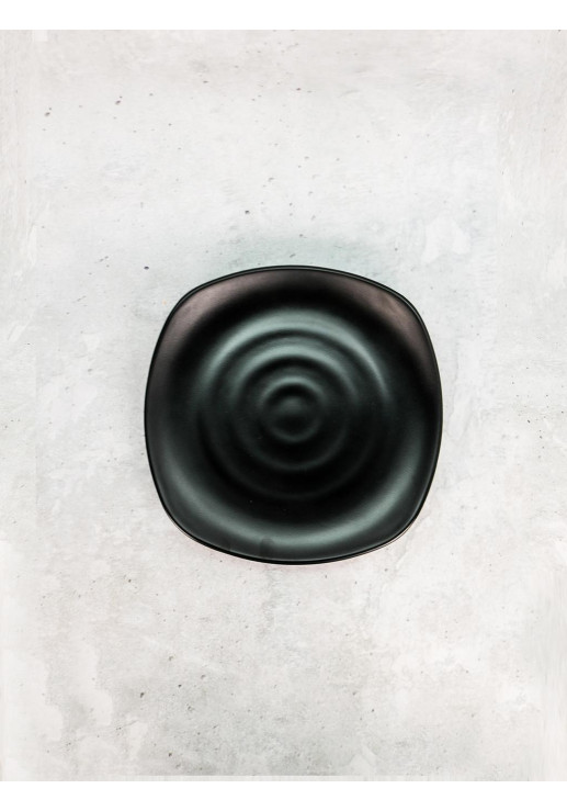 Plato Fuji Cuadrado Espiral 25cm