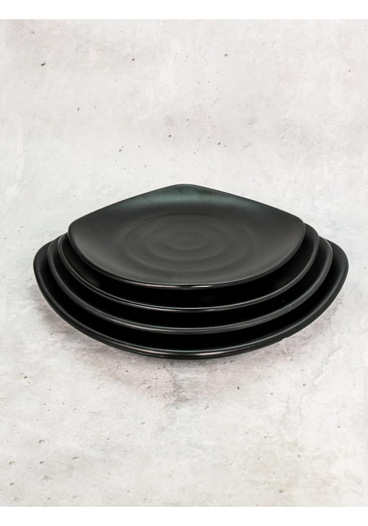 Plato Fuji Cuadrado Espiral 29cm