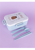 Vianda Infantil Bear Con Cubiertos Libre Bpa