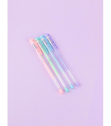 Set X 4 Boligrafo Pastel