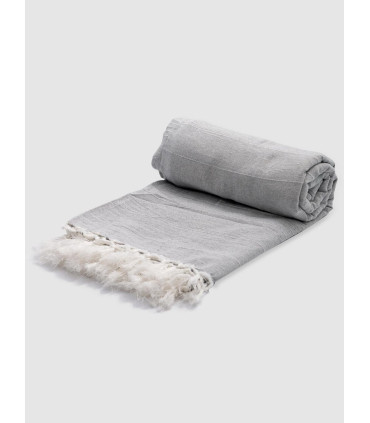 Cubrecama Kerala Liso Gris 2 Plazas
