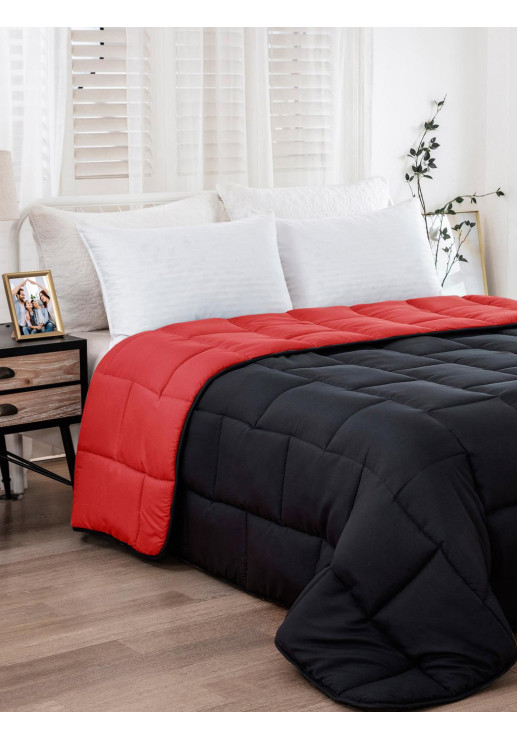 Acolchado Queen Negro Brick