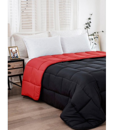 Acolchado Queen Negro Brick
