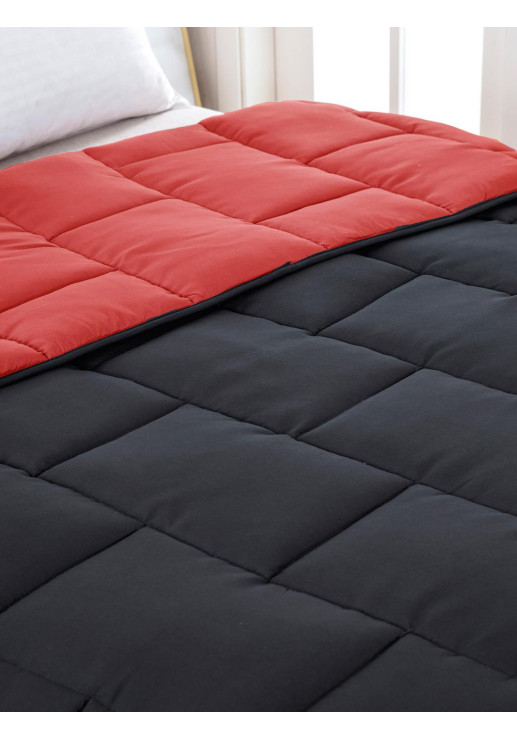 Acolchado Queen Negro Brick