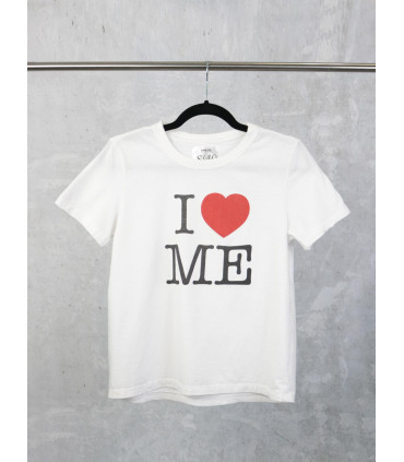 Remera Mujer Estampada Blanca Escote Redondo