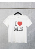 Remera Mujer Estampada Blanca Escote Redondo