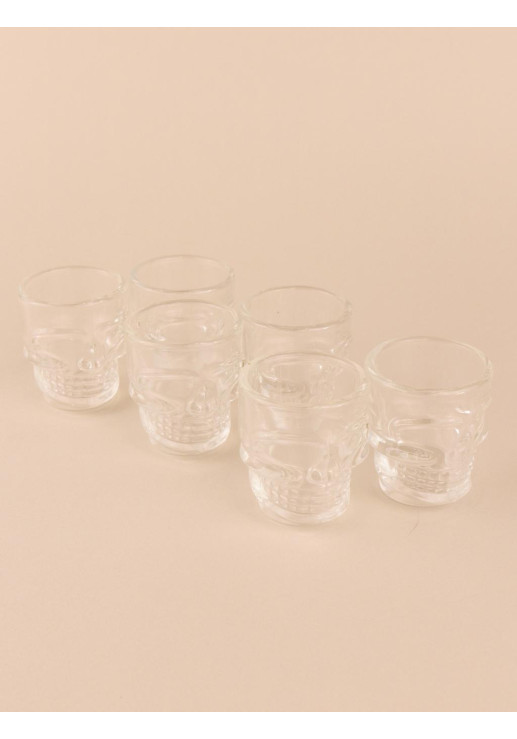 Set 6 Vasos Skull