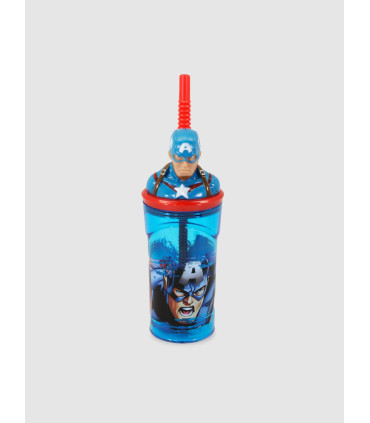 Vaso Capitán América Con Sorbete