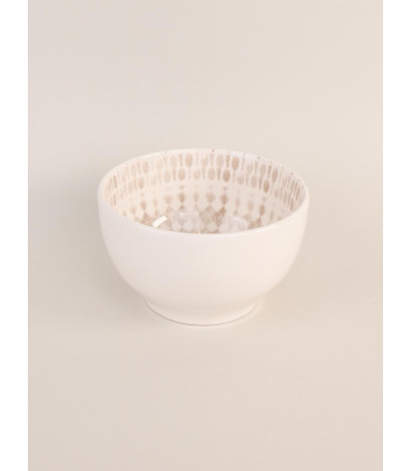 Bowl Beige Line 14x8cm