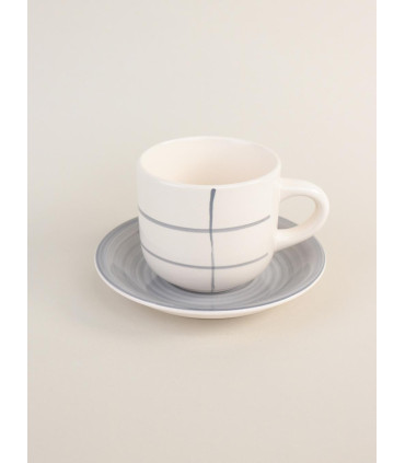 Taza C/plato Quadri 350ml