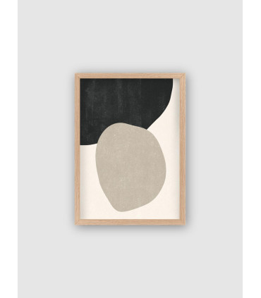 Cuadro Forms Bicolor 30x40 Marco Natural