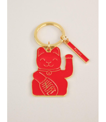 Llavero Rojo Lucky Cat