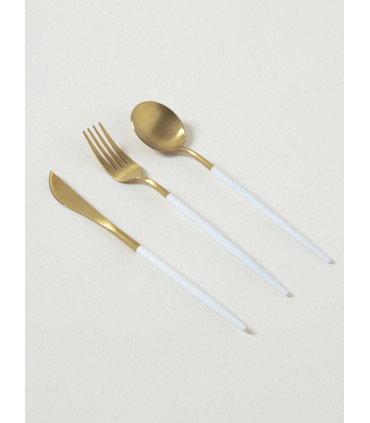 Set X 3 Cubiertos Liffey Bco 22cm